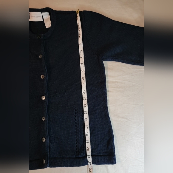 Liz Claiborne Lizsport Blue Button Cardigan Size Small - Picture 4 of 7